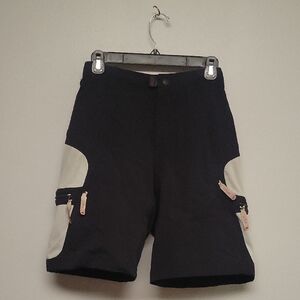 Zoic Black And Cream Bike Shorts